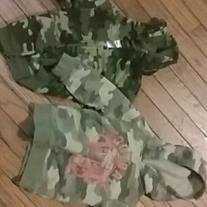 Two camo hoodies size 24m